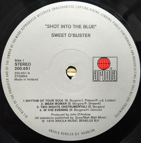Sweet d'Buster : Shot Into The Blue (LP, Album)