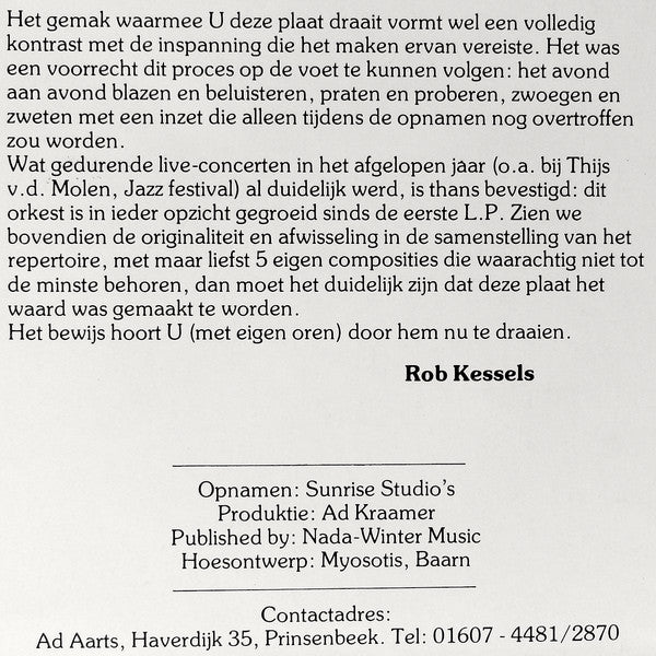 Oh Sixteen Oh Seven : Het Leven Is Goed In M'n Brabantse Land (LP, Album)