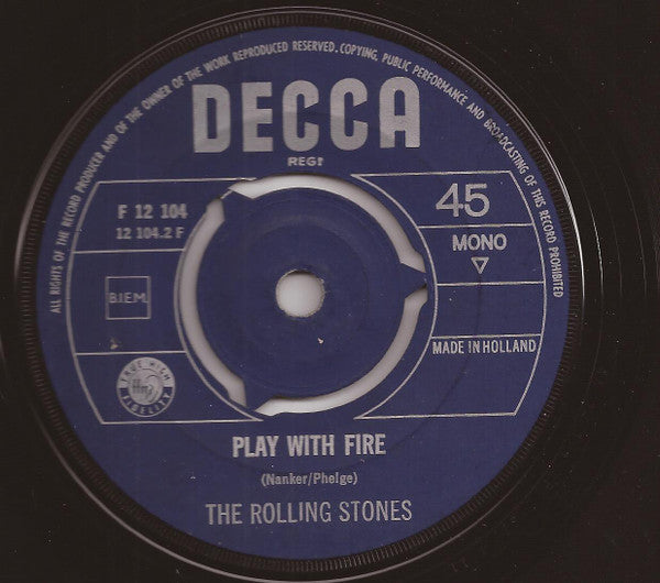 The Rolling Stones : The Last Time / Play With Fire (7", Single, Mono)