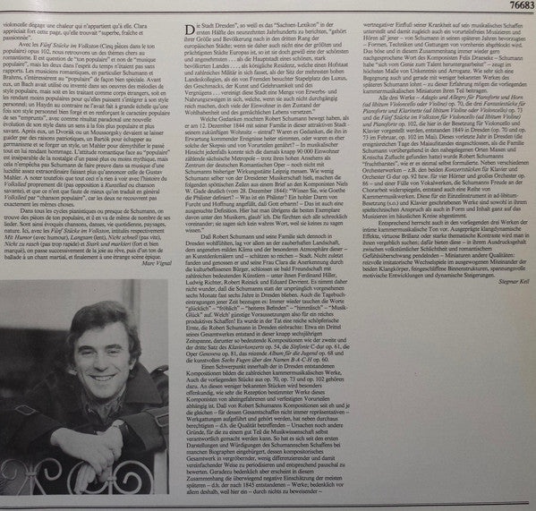 Robert Schumann, Friedrich-Jürgen Sellheim, Eckart Sellheim : Complete Music For Cello & Piano (LP)