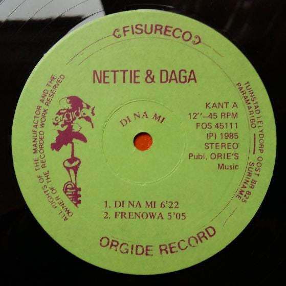 Nettie Wolf & Dagga Tindarie : Di Na Mi (12")