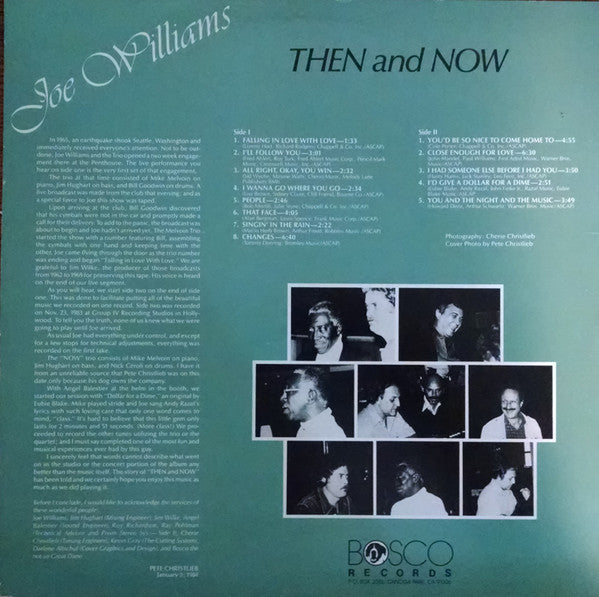 Joe Williams : Then And Now (LP, Album)