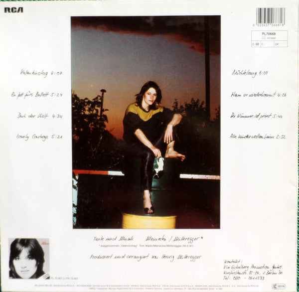Ulla Meinecke : Nächtelang (LP, Album)
