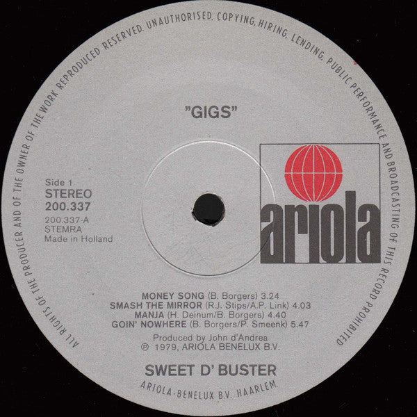 Sweet d'Buster : Gigs (LP, Album)