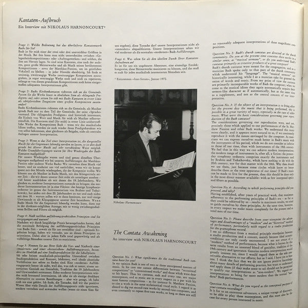Johann Sebastian Bach - Concentus Musicus Wien, Nikolaus Harnoncourt : Bauern-Kantate, Kaffee-Kantate (LP, Album, RE, Gat)