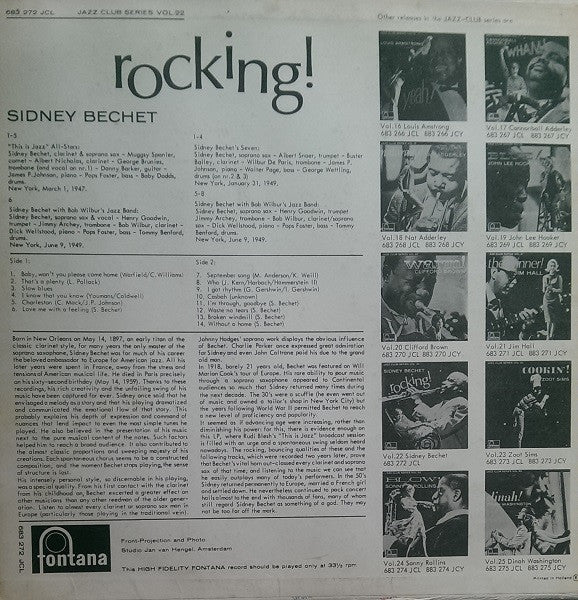 Sidney Bechet : Rocking! (LP, Mono)