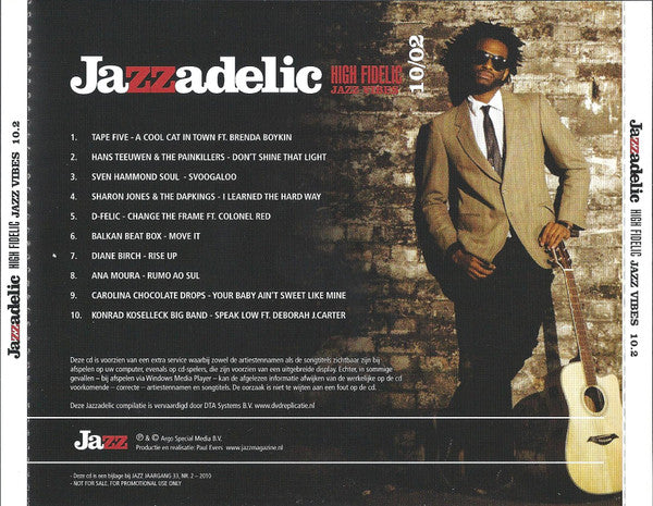 Various : Jazzadelic 10.2 High-Fidelic Jazz Vibes (CD, Comp, Promo)