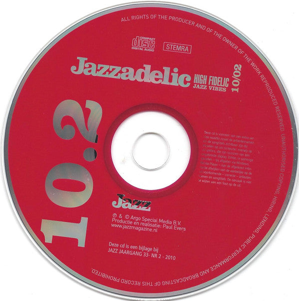Various : Jazzadelic 10.2 High-Fidelic Jazz Vibes (CD, Comp, Promo)