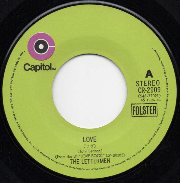The Lettermen : Love (7", Single)