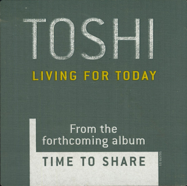 Toshinobu Kubota : Living For Today (12", Promo)