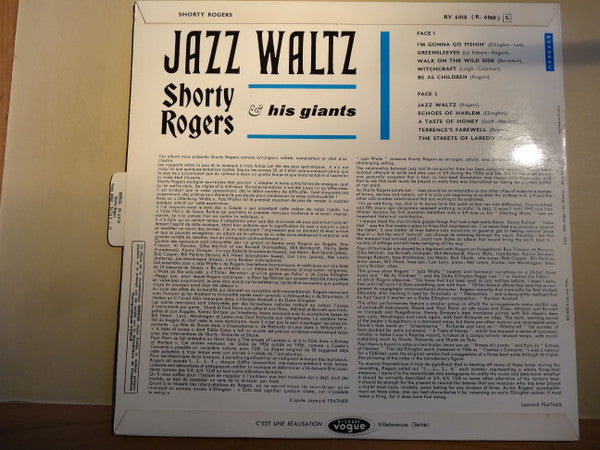 Shorty Rogers And His Giants : Jazz Waltz (LP, Album, Mono)