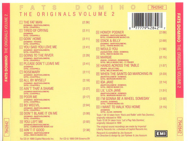 Fats Domino : The Originals Volume 2 (CD, Comp)