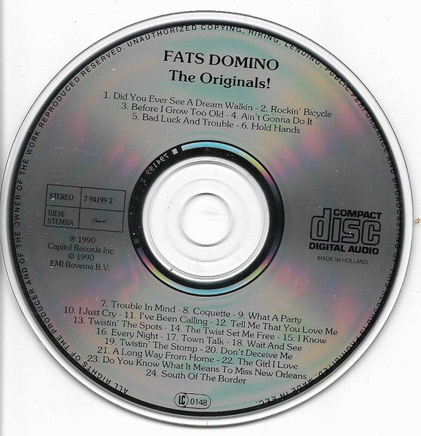 Fats Domino : The Originals Volume 2 (CD, Comp)
