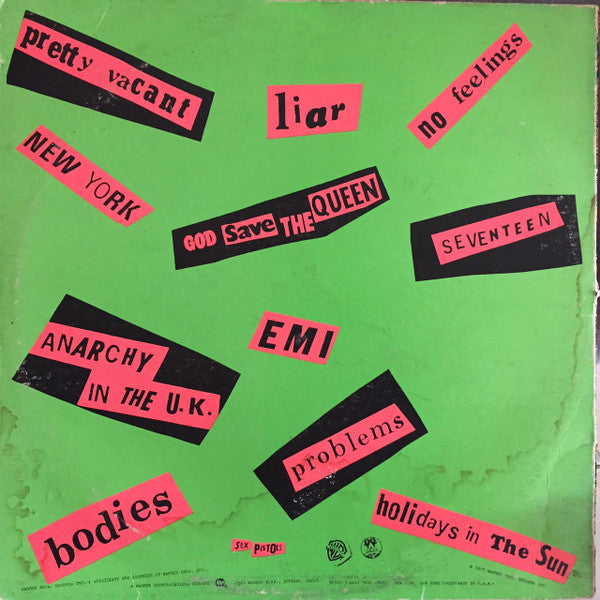 Sex Pistols : Never Mind The Bollocks Here's The Sex Pistols (LP, Album, M/Print, LW)