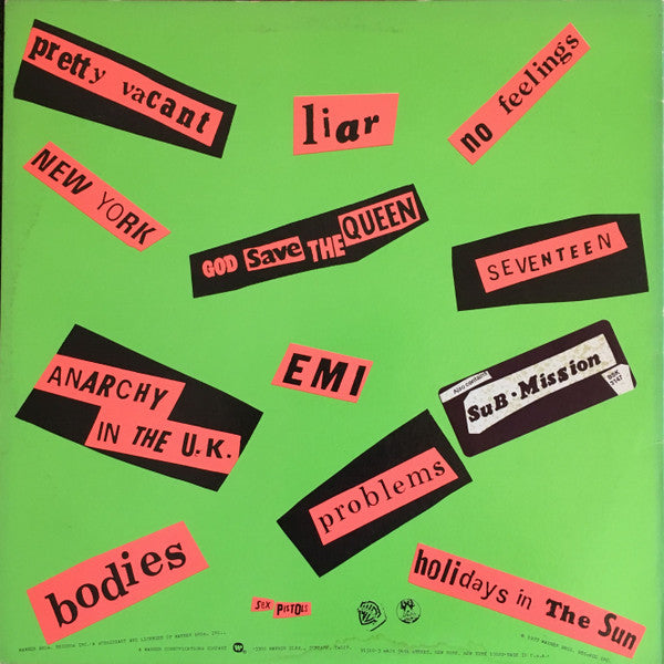 Sex Pistols : Never Mind The Bollocks Here's The Sex Pistols (LP, Album, M/Print, LW)