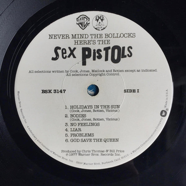 Sex Pistols : Never Mind The Bollocks Here's The Sex Pistols (LP, Album, M/Print, LW)