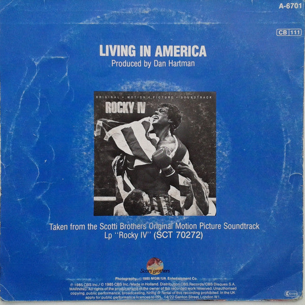 James Brown : Living In America (7", Single)