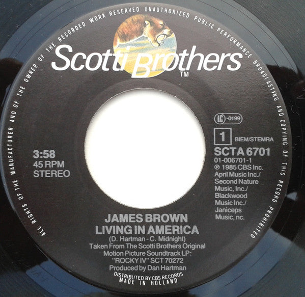 James Brown : Living In America (7", Single)
