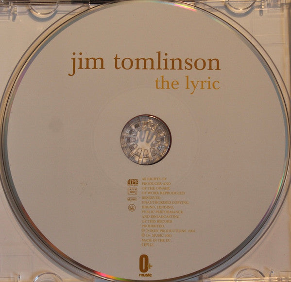 Jim Tomlinson : The Lyric (CD, Album)