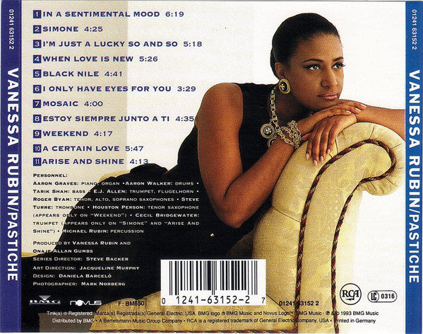 Vanessa Rubin : Pastiche (CD, Album)