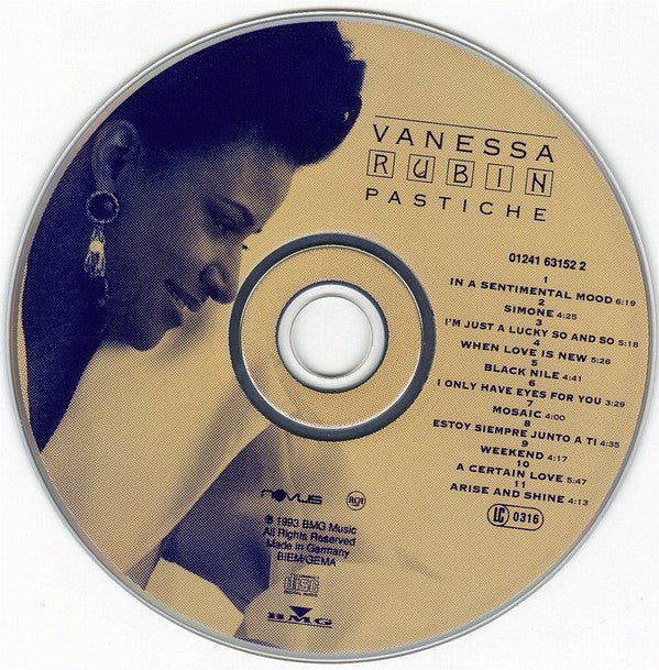 Vanessa Rubin : Pastiche (CD, Album)