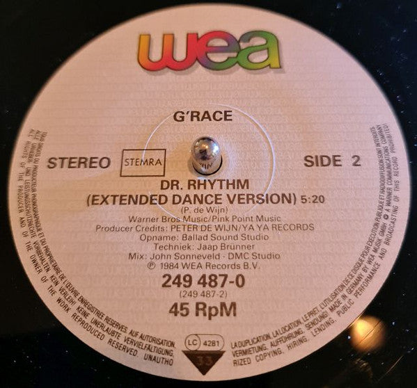 G'Race : Dr. Rhythm (12", Maxi)