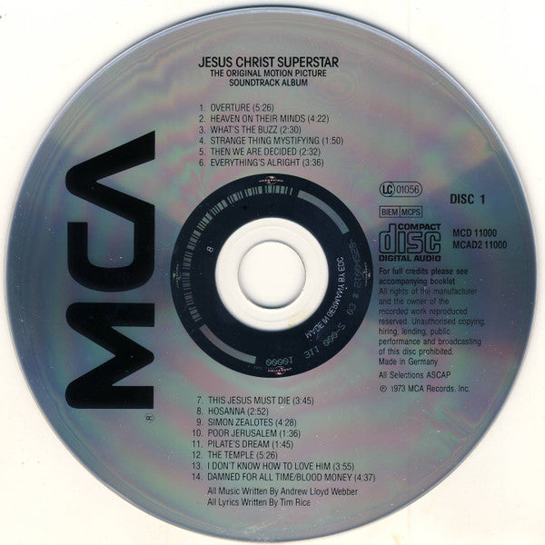 Various : Jesus Christ Superstar (The Original Motion Picture Sound Track Album) (2xCD, Album, RP)