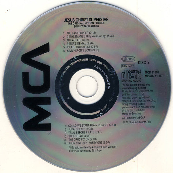 Various : Jesus Christ Superstar (The Original Motion Picture Sound Track Album) (2xCD, Album, RP)