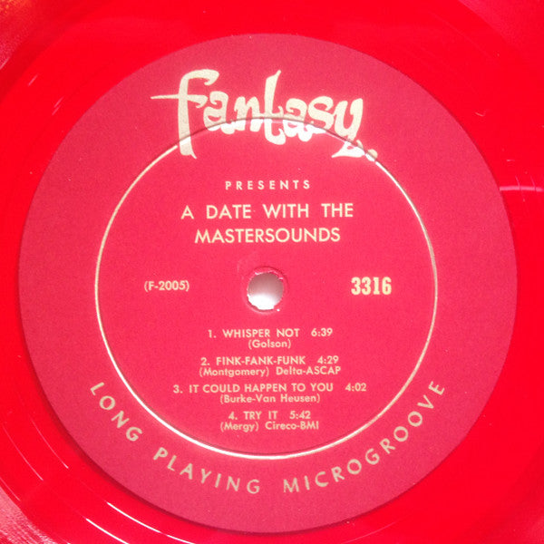 The Mastersounds : A Date With The Mastersounds (LP, Album, Mono, Red)