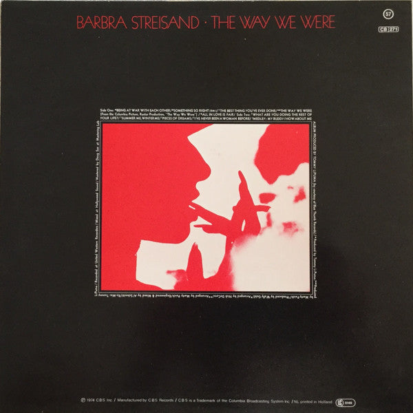 Barbra Streisand : The Way We Were (LP, Album, RE)