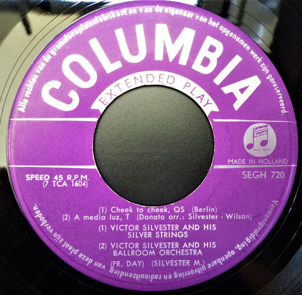 Victor Silvester and His Silver Strings : Change Partners Deel 5 (7", EP)