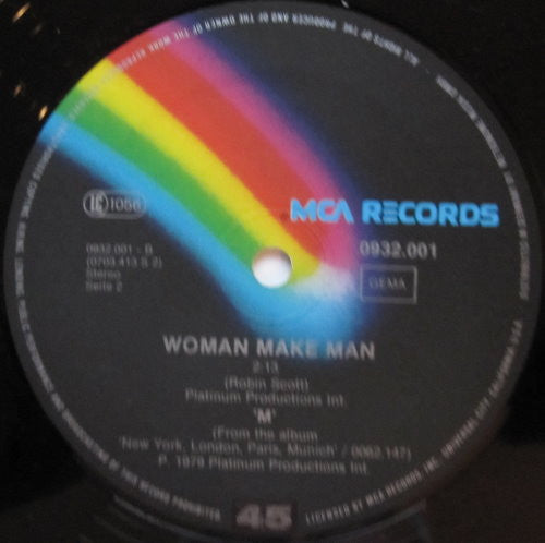 M (2) : Moonlight And Muzak / Woman Make Man (12", Ltd)