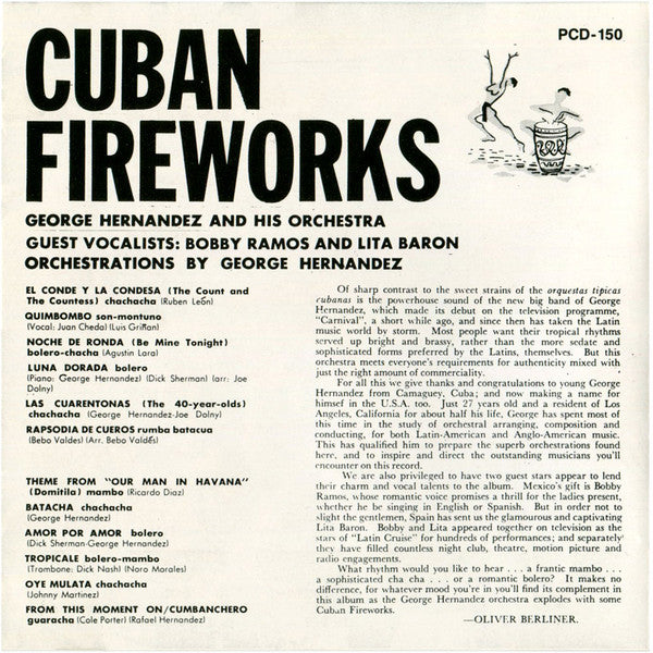 George Hernandez And His Orchestra : Cuban Fireworks (CD, Album, RE)