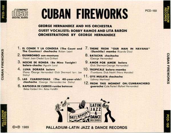 George Hernandez And His Orchestra : Cuban Fireworks (CD, Album, RE)