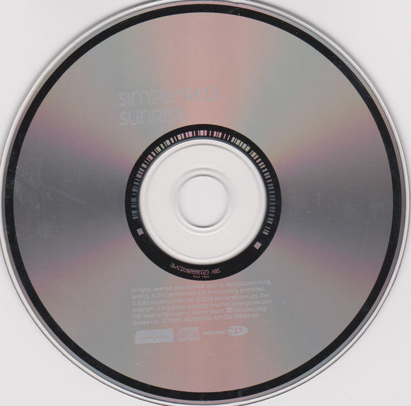 Simply Red : Sunrise (CD, Maxi, Enh)