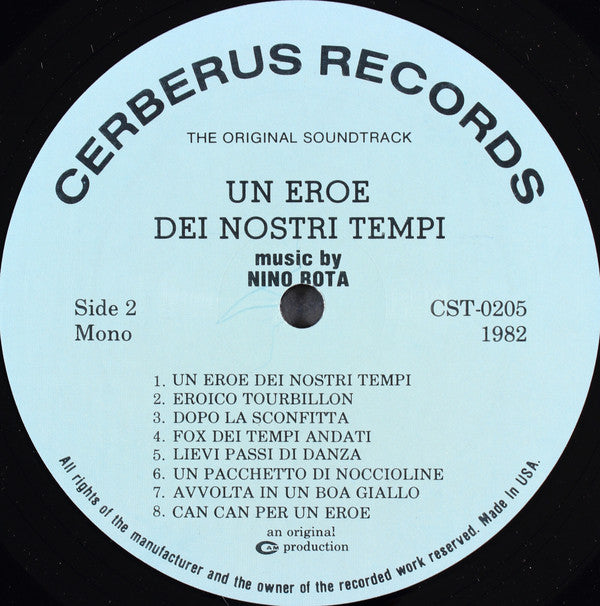 Nino Rota : Accadde Al Penitenziario = It Happened At The Penitentiary / Un Eroe Dei Nostri Tempi = A Hero For Our Times (The Original Motion Picture Soundtracks) (LP, Comp, Mono)