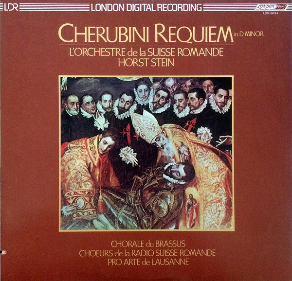 Luigi Cherubini, L'Orchestre De La Suisse Romande, Horst Stein, Chorale Du Brassus, Chœur De La Radio Suisse Romande, Chœur Pro Arte de Lausanne : Requiem In D Minor (LP)