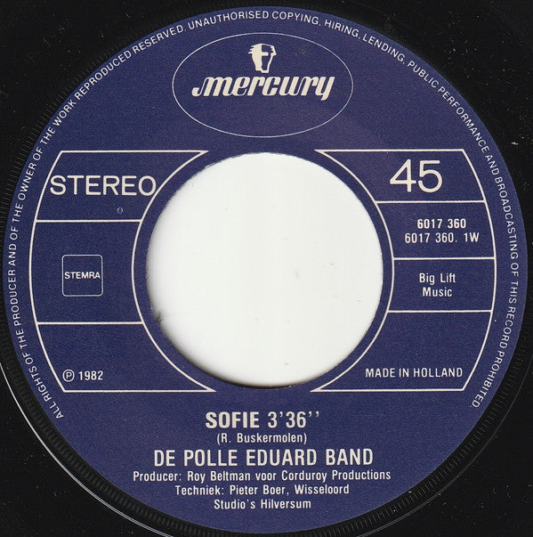 Polle Eduard Band : Sofie  (7", Single)