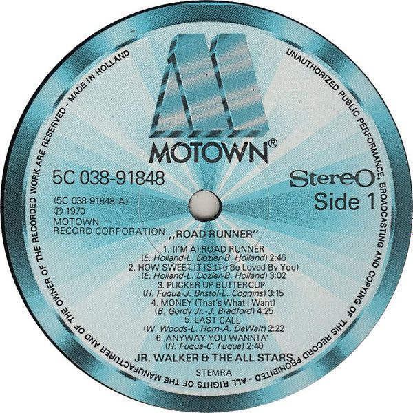 Junior Walker & The All Stars : Road Runner (LP, Album)