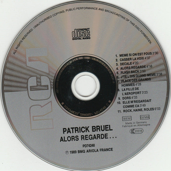Patrick Bruel : Alors Regarde (CD, Album)