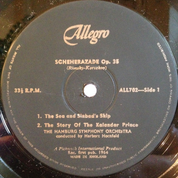 Nikolai Rimsky-Korsakov : Rimsky Korsakov's Scheherazade Op. 35 (LP, Mono)