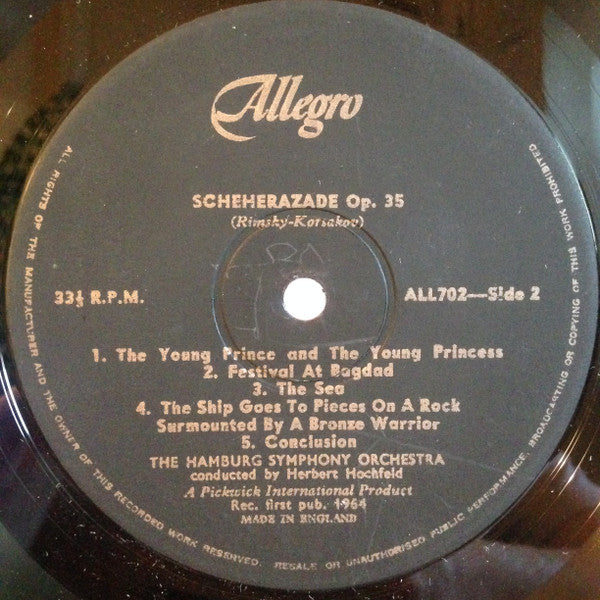 Nikolai Rimsky-Korsakov : Rimsky Korsakov's Scheherazade Op. 35 (LP, Mono)