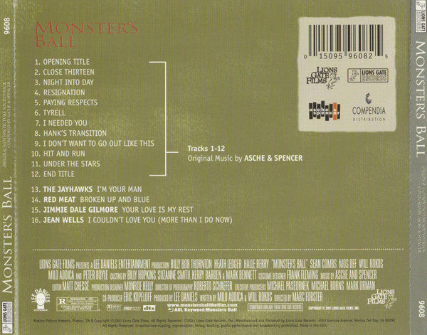 Asche & Spencer : Monster's Ball (Original Motion Picture Soundtrack) (CD, Album)