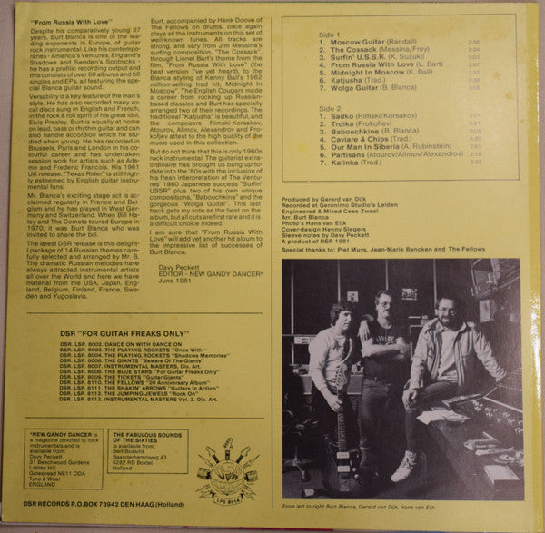 Burt Blanca : From Russia With Love (LP, Album)