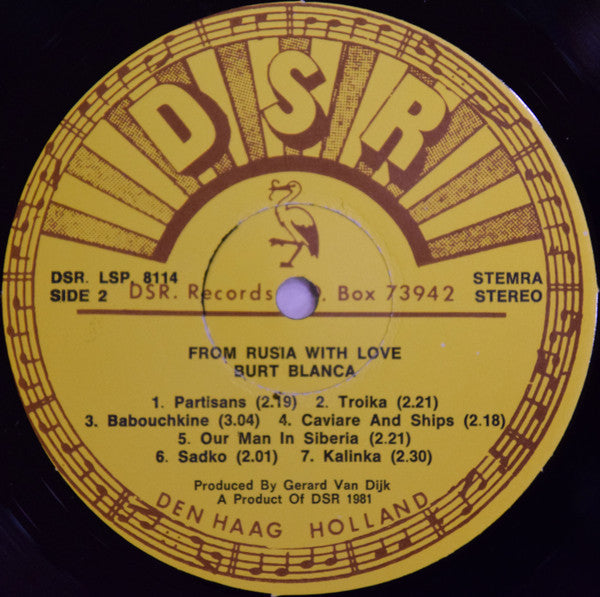 Burt Blanca : From Russia With Love (LP, Album)