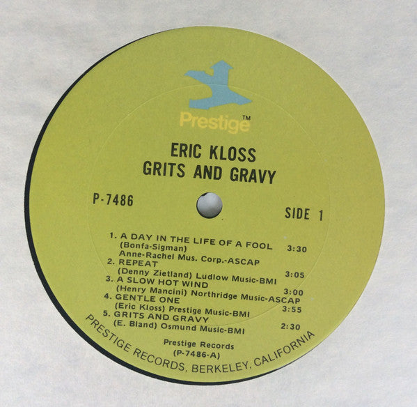 Eric Kloss : Grits & Gravy (LP, Album, RE)