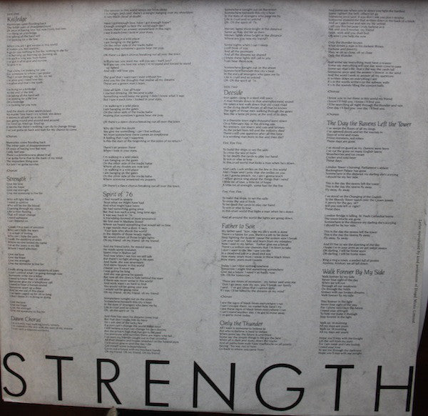 The Alarm : Strength (LP, Album)