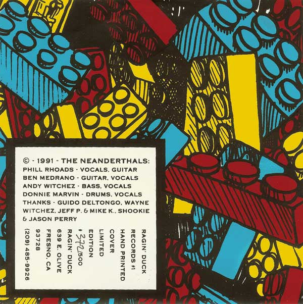 The Neanderthals (2) : I Like Legos (Lincoln Logs Suck) (7", S/Sided, Ltd, Blu)