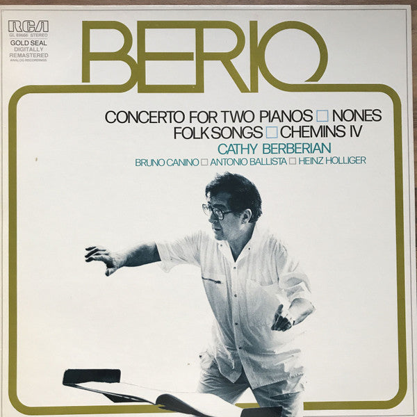 Berio* : Concerto For Two Pianos / Nones / Folk Songs / Chemins IV (LP, Comp, RM)