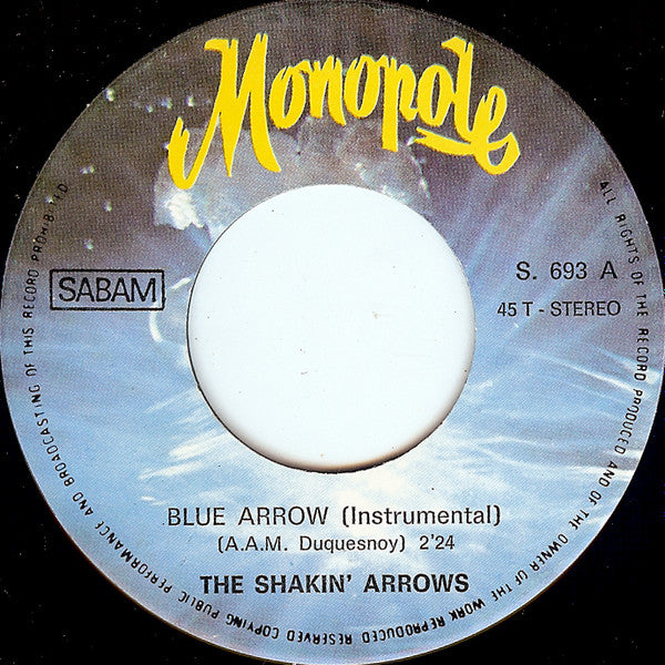 The Shakin' Arrows : Blue Arrow (7", Single)